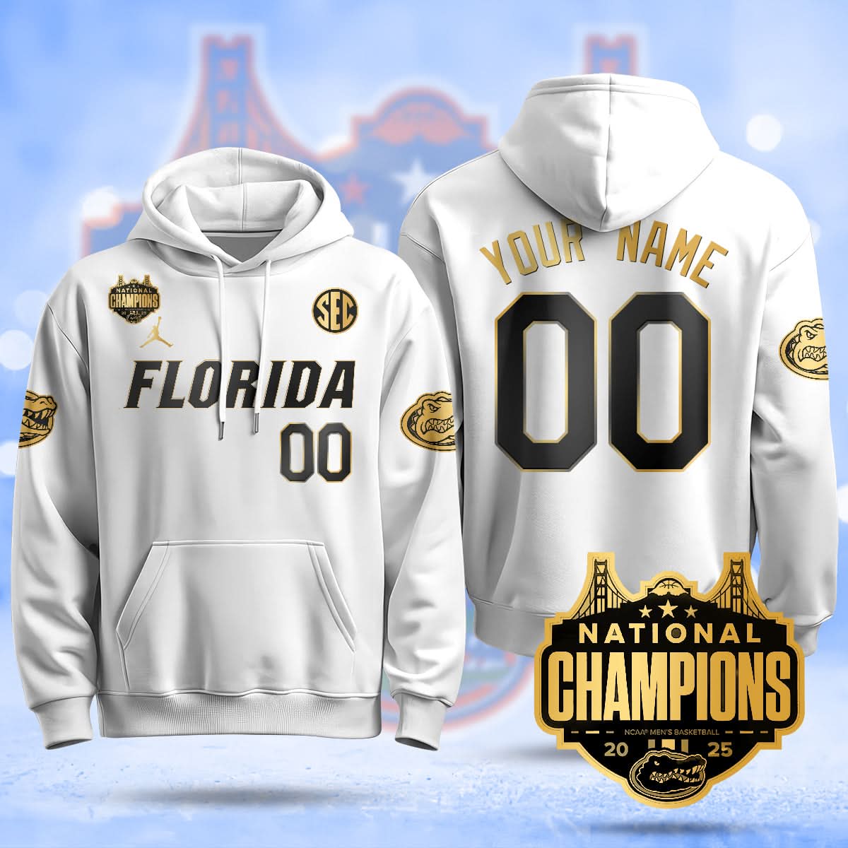 FG 2025 National Champions Basketball Custom Hoodie - Stitched