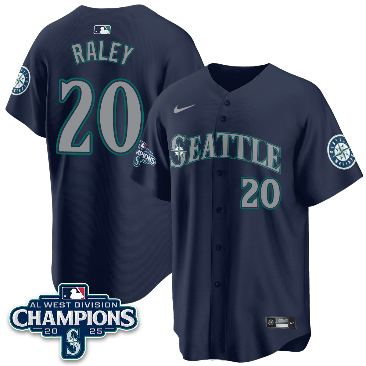 SM 2025 AL West Division Champions Jersey - Stitched