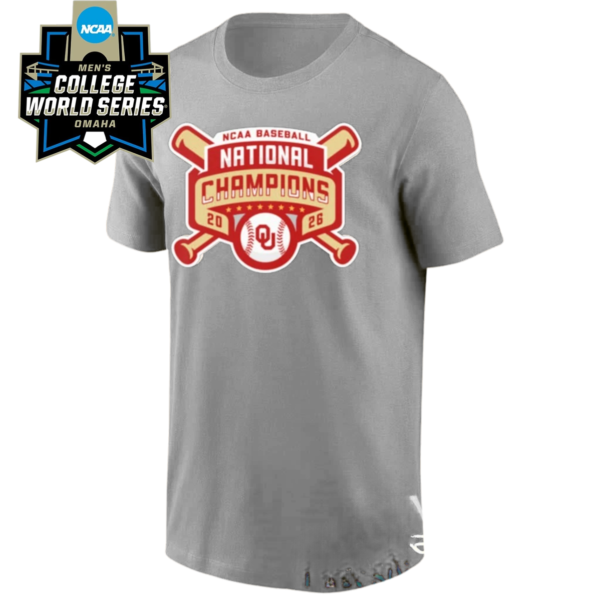 OU 2026 NCAA Men’s Baseball National Champions One Side T-Shirt V2