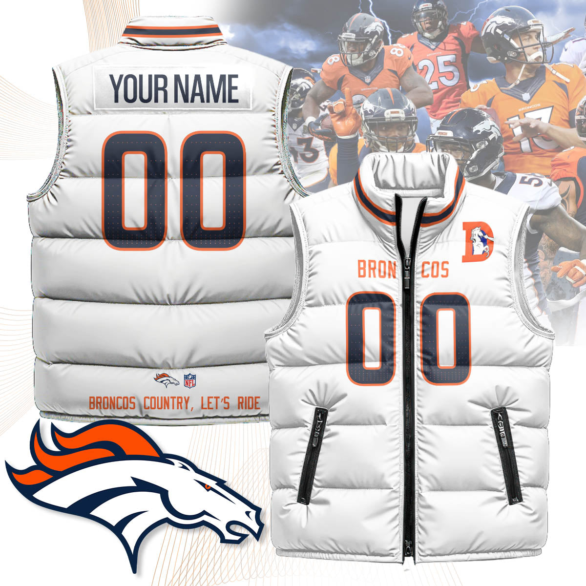 Personalized DB Unisex Puffer Vest