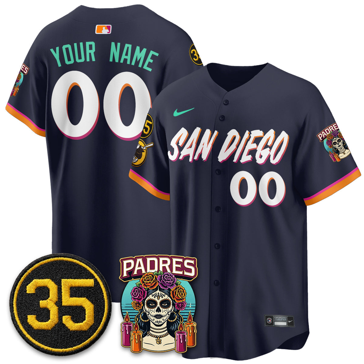 SD 2026 City Connect - Remembering Randy Jones Vapor Limited Custom Jersey - Stitched