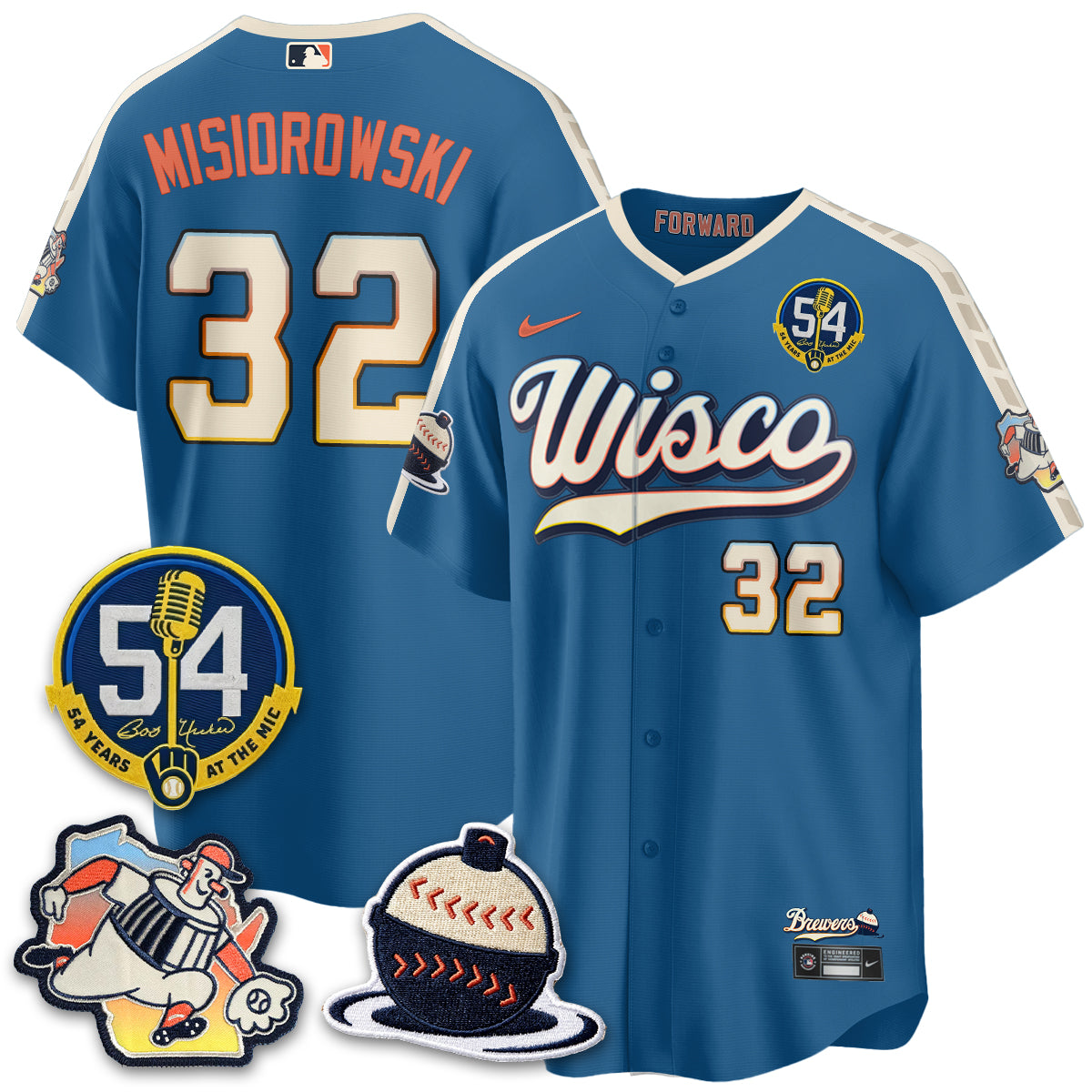 MIL 2026 City Connect Bob Uecker Vapor Limited Jersey - Stitched V1