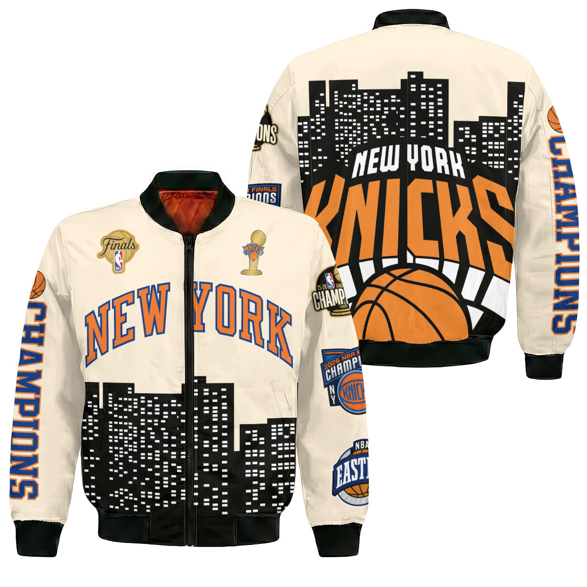 NYK 2026 Basketball Finals Champions Limited Edition Bomber Jacket V2 - Printed