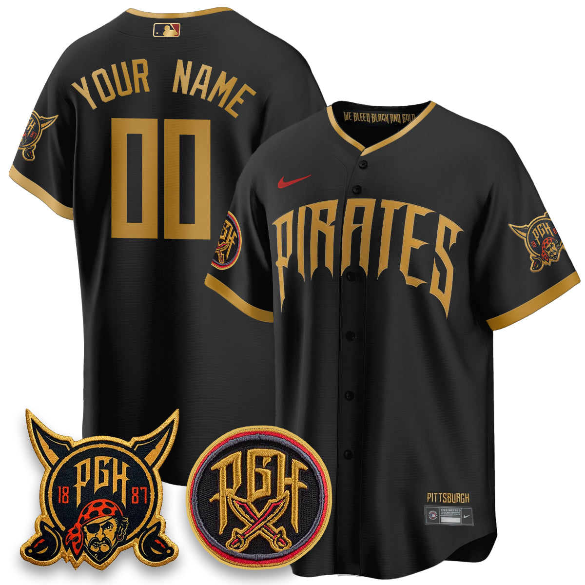 PIT 2026 City Connect Vapor Premier Limited Custom Jersey - Stitched