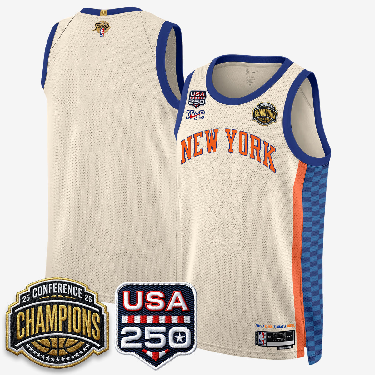 NYK 2026 Basketball Eastern Conference Champions City Edition Jersey V2- Stitched
