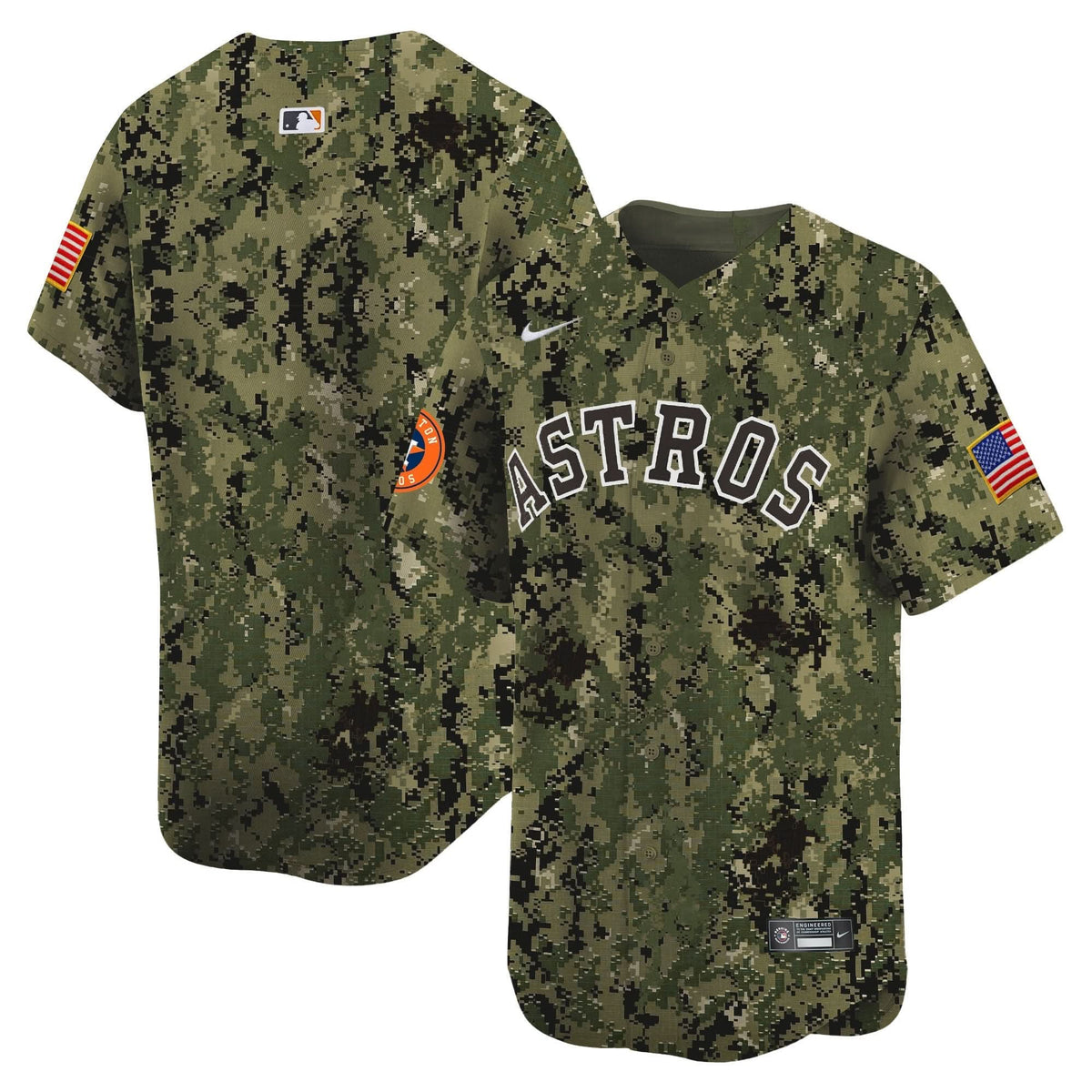Men's Houston Astros USMC Alternate Vapor Premier Limited Jersey - All Stitched