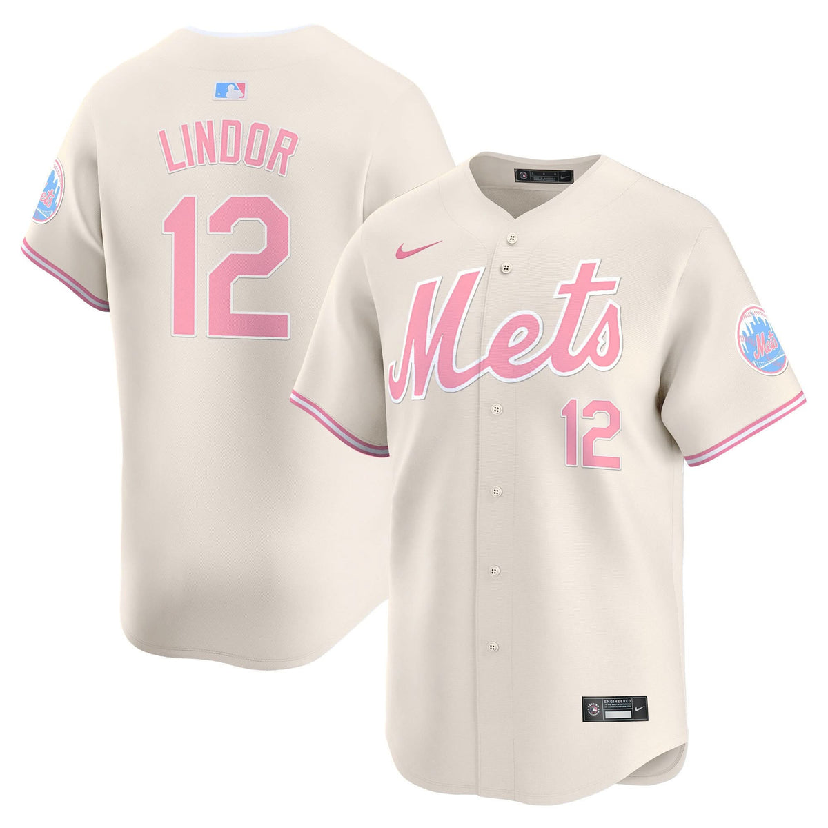 Men's Mets Bubblegum Pink Vapor Premier Limited Jersey - All Stitched