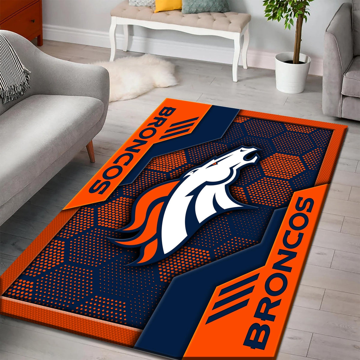 Denver Broncos Rug DMHF3089