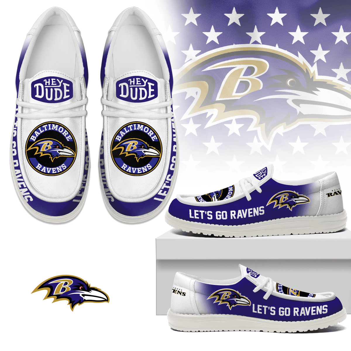 Baltimore Ravens | Premium Loafer Shoes NY