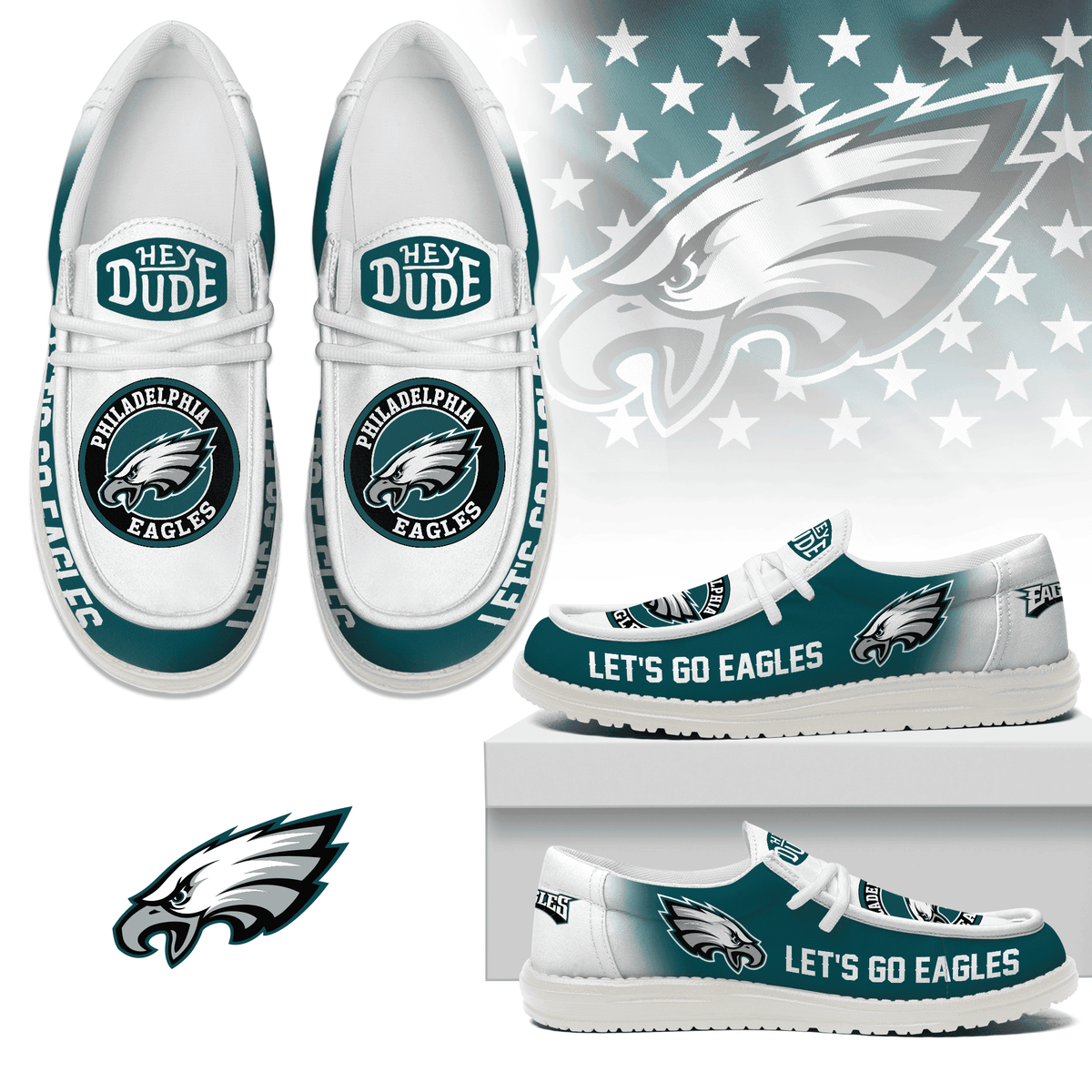 Philadelphia Eagles | Premium Loafer Shoes NY