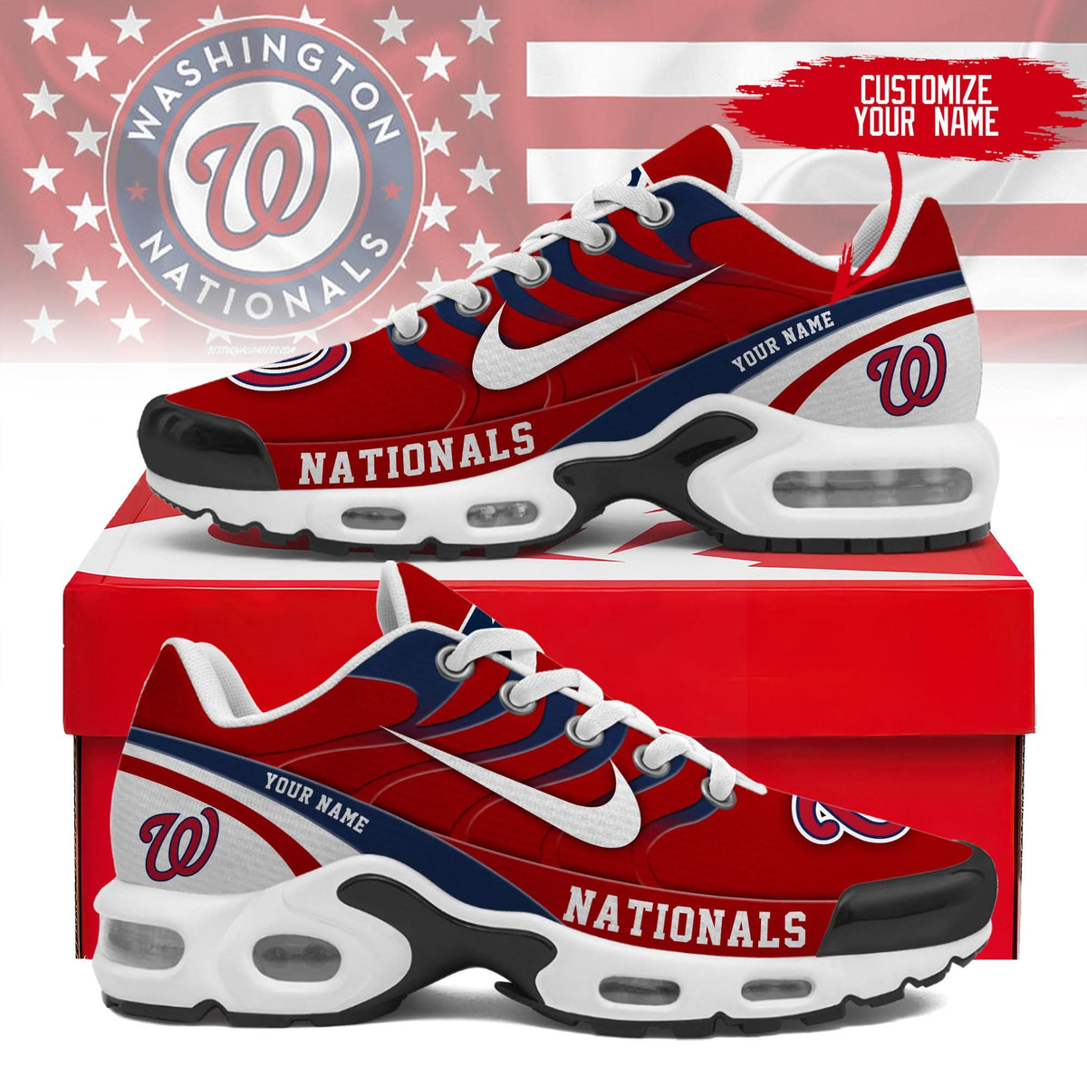 Washington Nationals | Personalized Air Max Shoes TD 300525