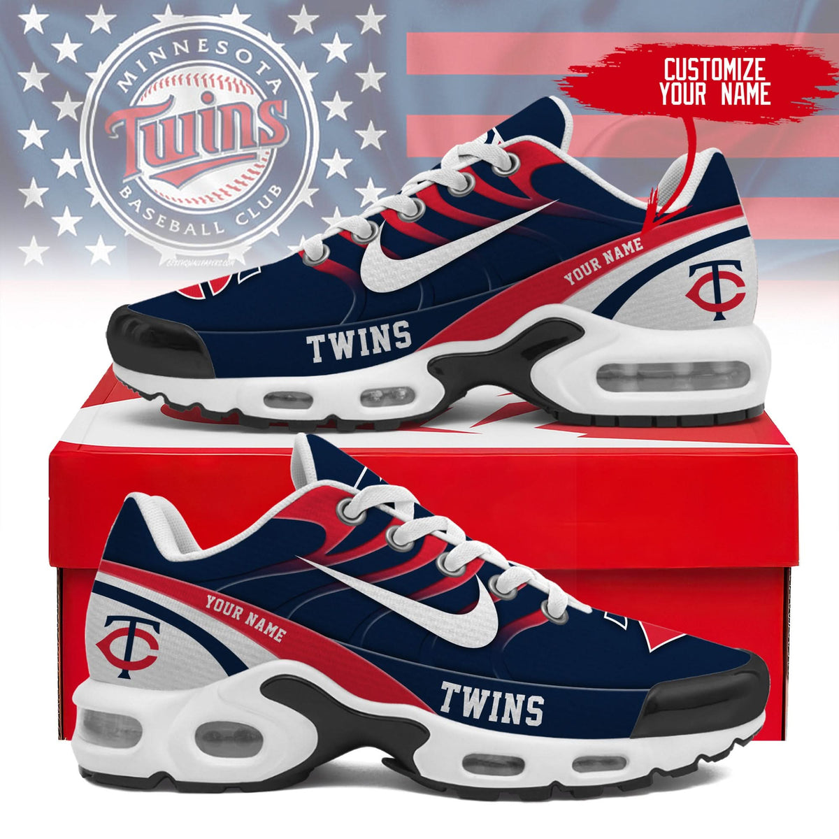 Minnesota Twins | Personalized Air Max Shoes TD 300525