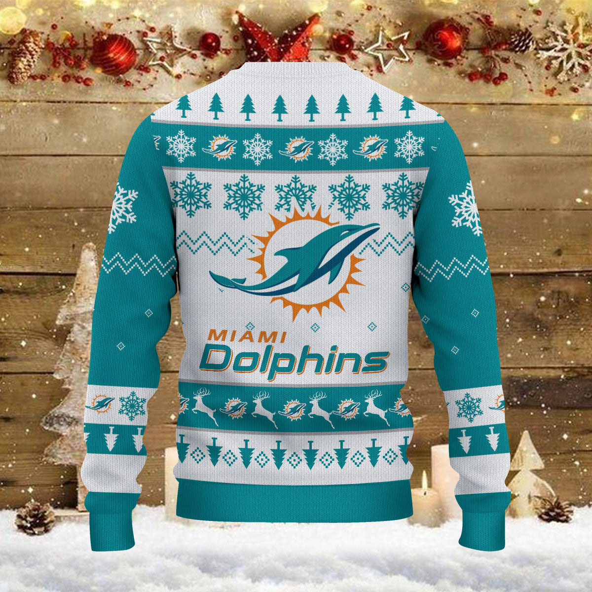 Miami Dolphins Ugly Sweater - Christmas Gift 1019