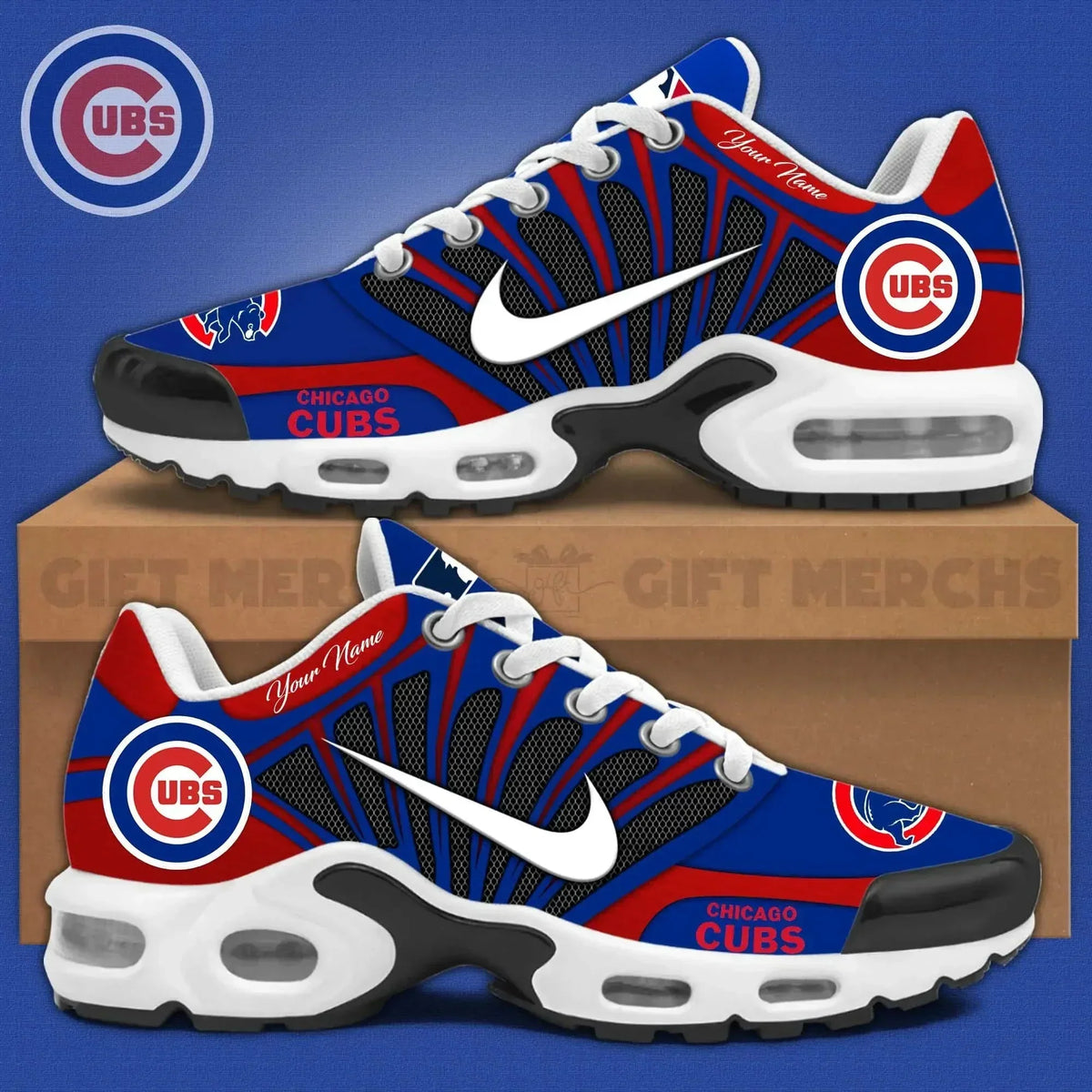 Chicago Cubs Customized Premium Sport Shoes