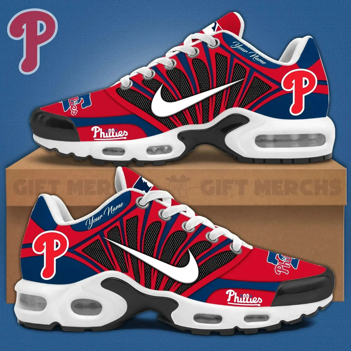 Philadelphia Phillies Customized Premium Sport Shoes