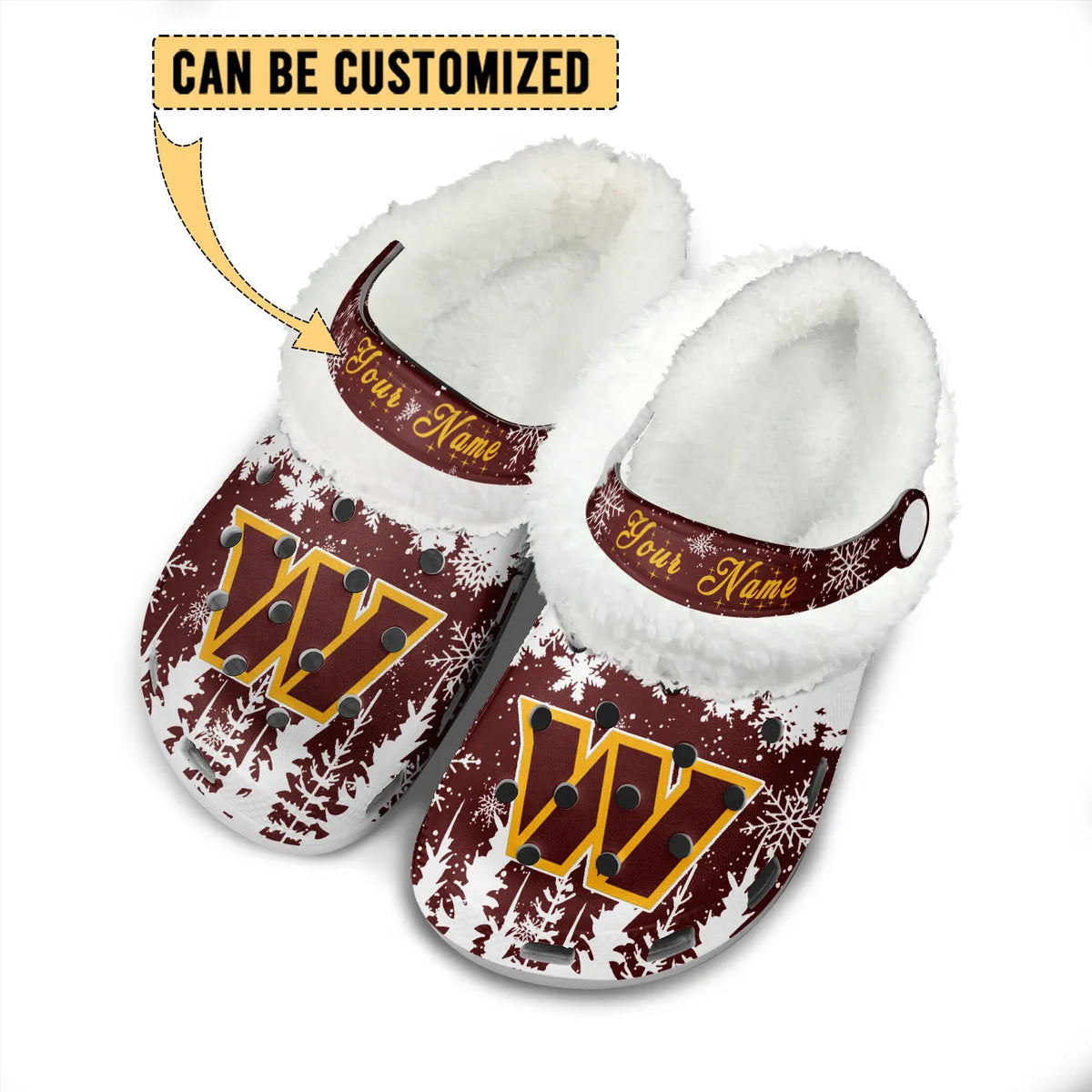 WAS Fleece-Lined Clogs - Comfortable in Winter