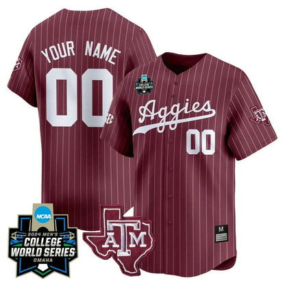 Aggies 2024 College World Series Vapor Premier Limited Custom Jersey
