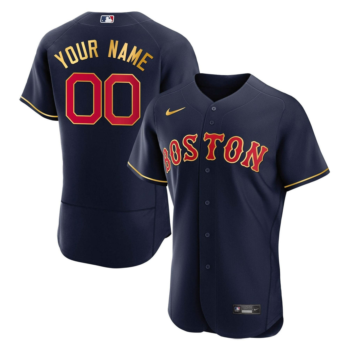 BRS Gold Trim Custom Jersey - Stitched