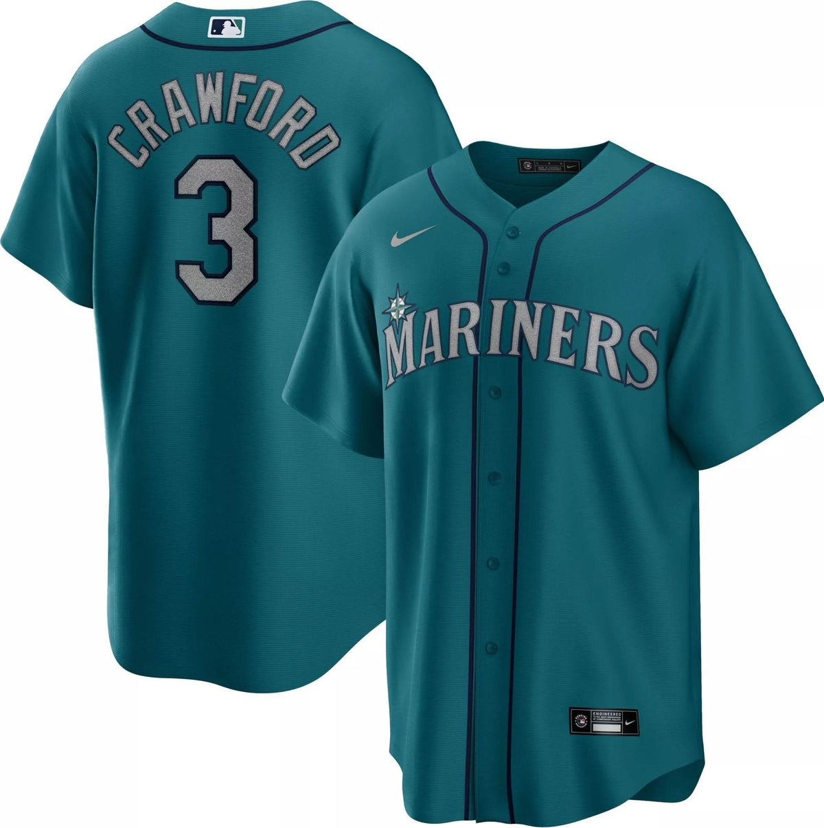 SM Cool Base Jersey - Aqua - Stitched