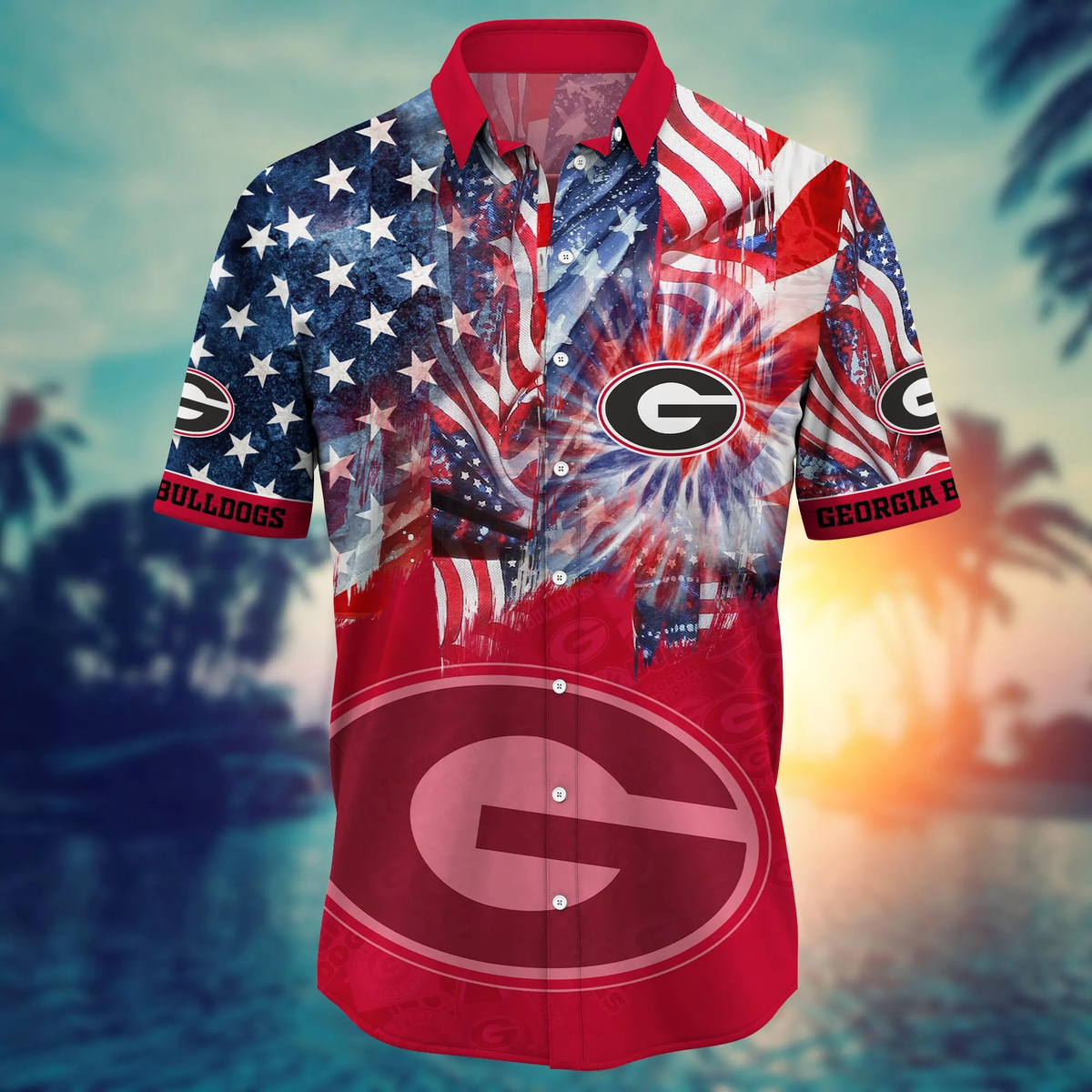 Georgia Bulldogs - Hawaii Shirt For Fans, Summer Football Shirts VT-HW001