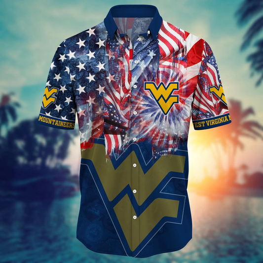 West Virginia Mountaineers - Hawaii Shirt  For Fans, Summer Football Shirts VT-HW001