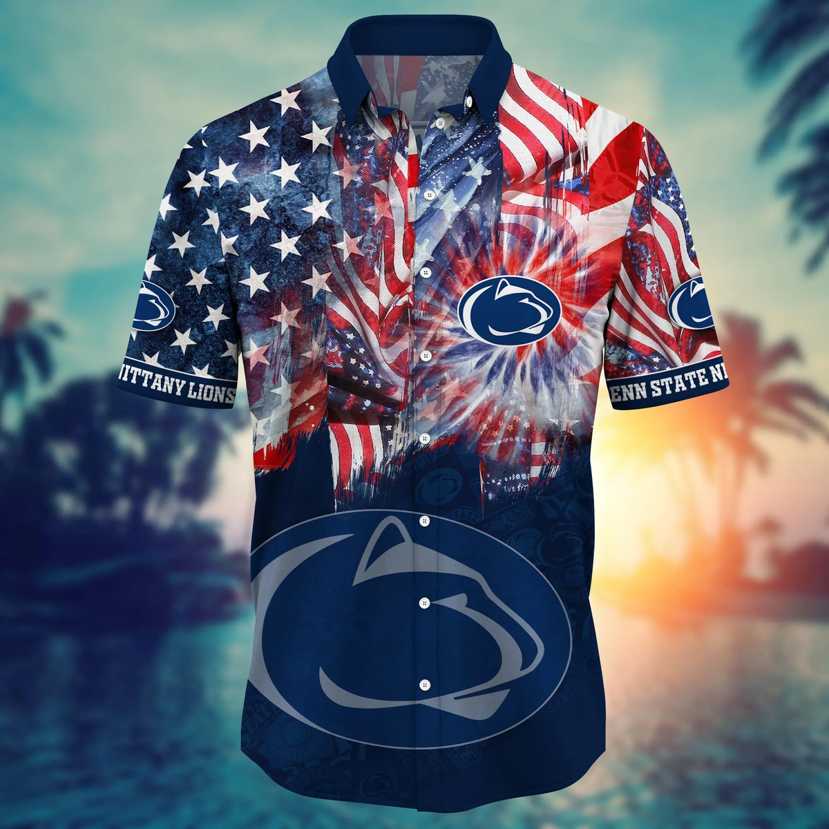 Penn State Nittany Lions - Hawaii Shirt  For Fans, Summer Football Shirts VT-HW001
