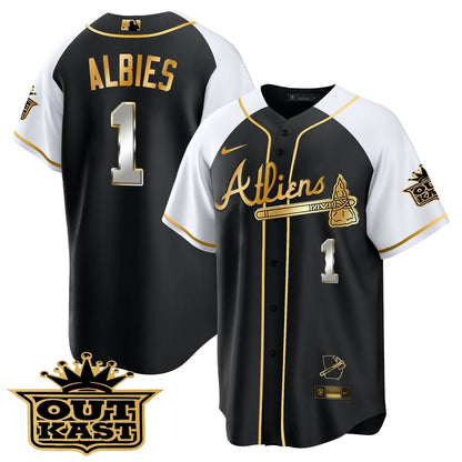 AB Atliens Gold Alternate Cool Base Jersey - Stitched
