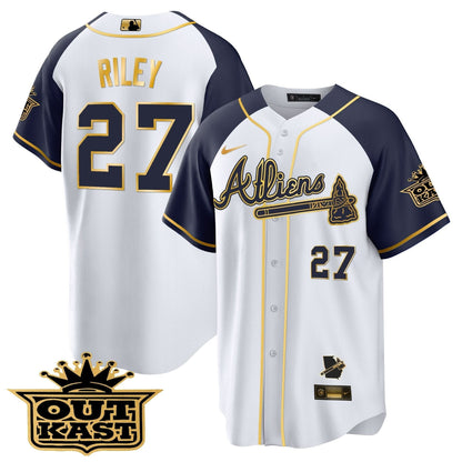 AB Atliens Gold Alternate Cool Base Jersey - Stitched