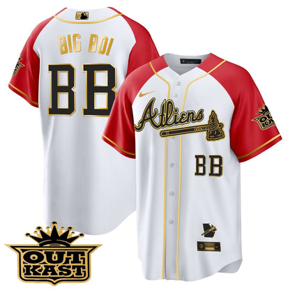 AB Atliens Gold Alternate Cool Base Jersey - Stitched