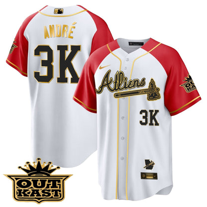 AB Atliens Gold Alternate Cool Base Jersey - Stitched