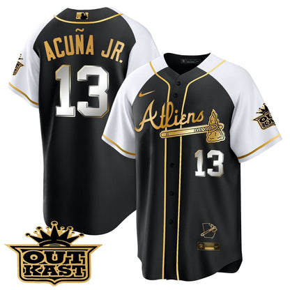 AB Atliens Gold Alternate Cool Base Jersey - Stitched