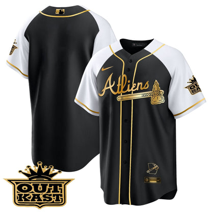AB Atliens Gold Alternate Cool Base Jersey - Stitched