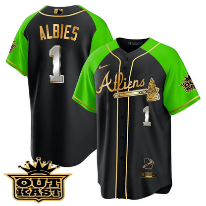 AB Atliens Gold Alternate Cool Base Jersey - Stitched