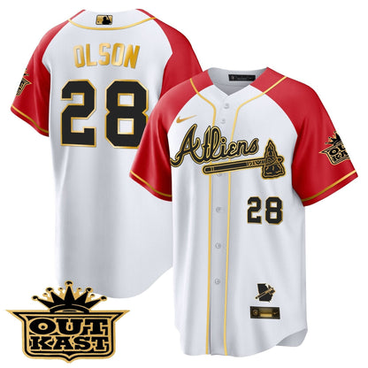 AB Atliens Gold Alternate Cool Base Jersey - Stitched