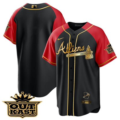 AB Atliens Gold Alternate Cool Base Jersey - Stitched