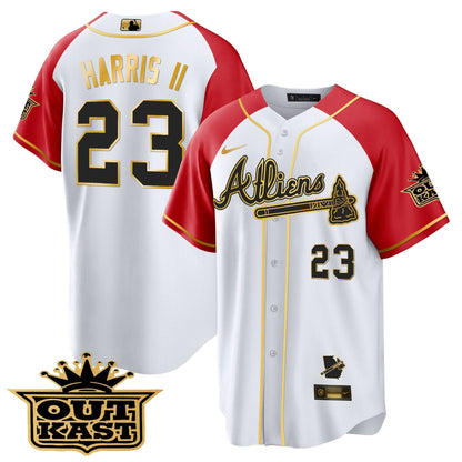 AB Atliens Gold Alternate Cool Base Jersey - Stitched