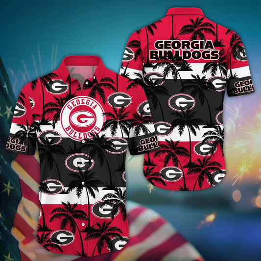 Georgia Bulldogs - Aloha Shirt Trending Summer - Gift For Fan