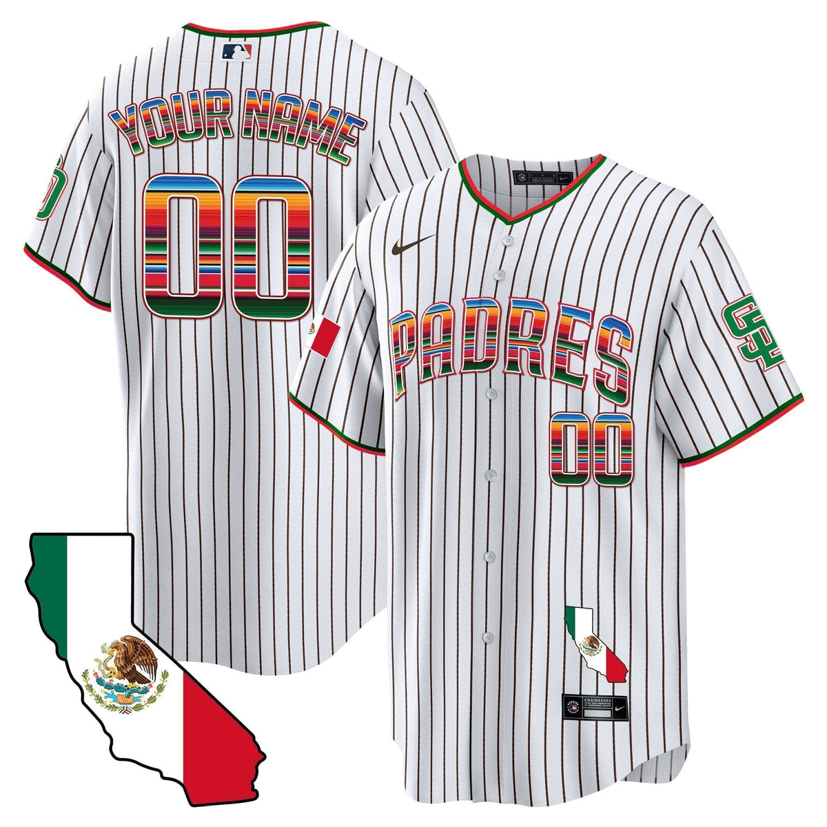 SDP California Map Cool Base Custom Jersey - Stitched