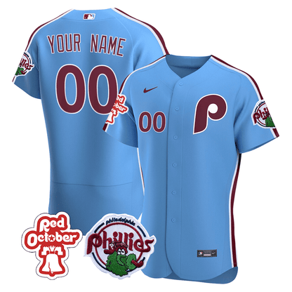 PP Red October Patch Custom Jersey - Stitched