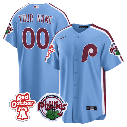 PP Red October Patch Custom Jersey - Stitched