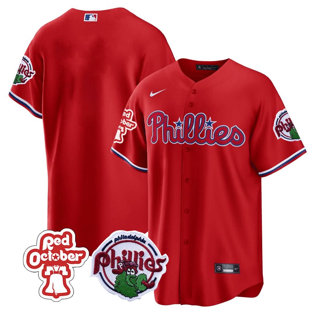 PP Red October Patch Cool Base Jersey - Stitched
