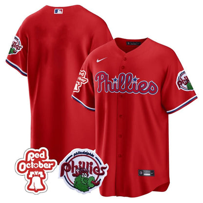 PP Red October Patch Cool Base Jersey - Stitched