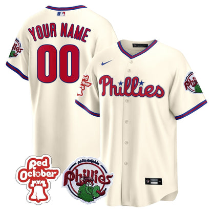 PP Red October Patch Custom Jersey - Stitched