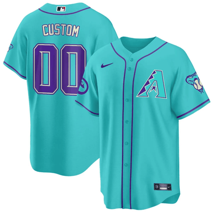 AD 2024 Teal Purple Custom Jersey – Stitched