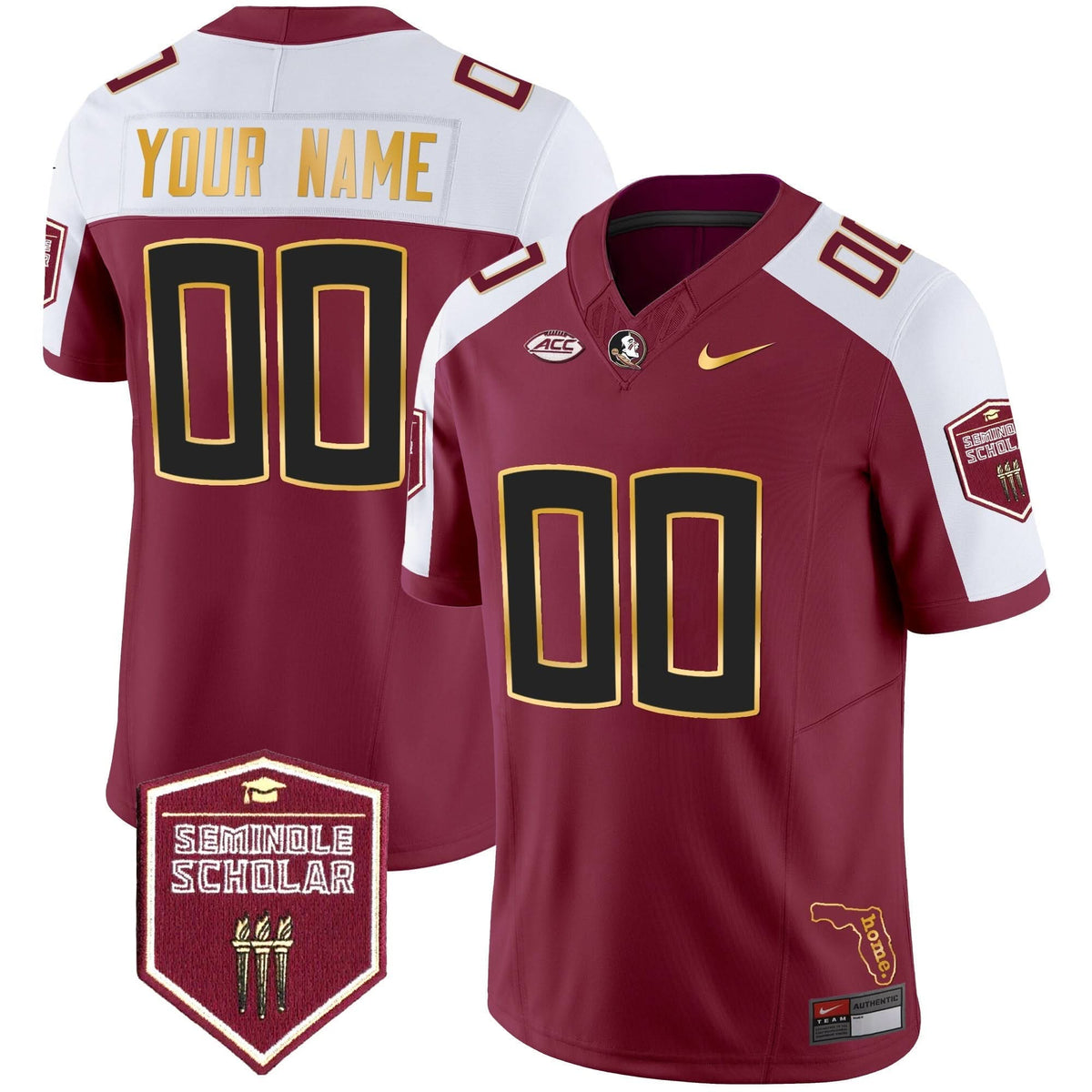 FSS Gold Trim Vapor Custom Jersey