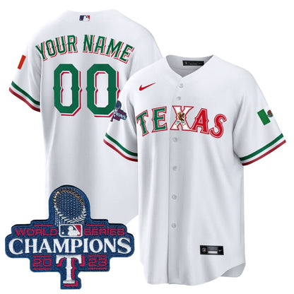 TR Mexico 2023 World Series Champions Baseball Custom Jersey - Stitched