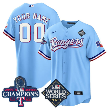 TR 2023 World Series Champions Cool Base Custom Jersey V4 - Stitched