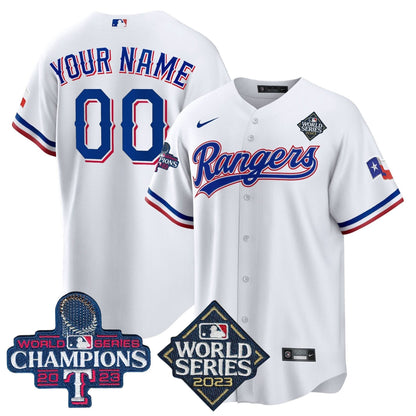 TR 2023 World Series Champions Cool Base Custom Jersey V4 - Stitched