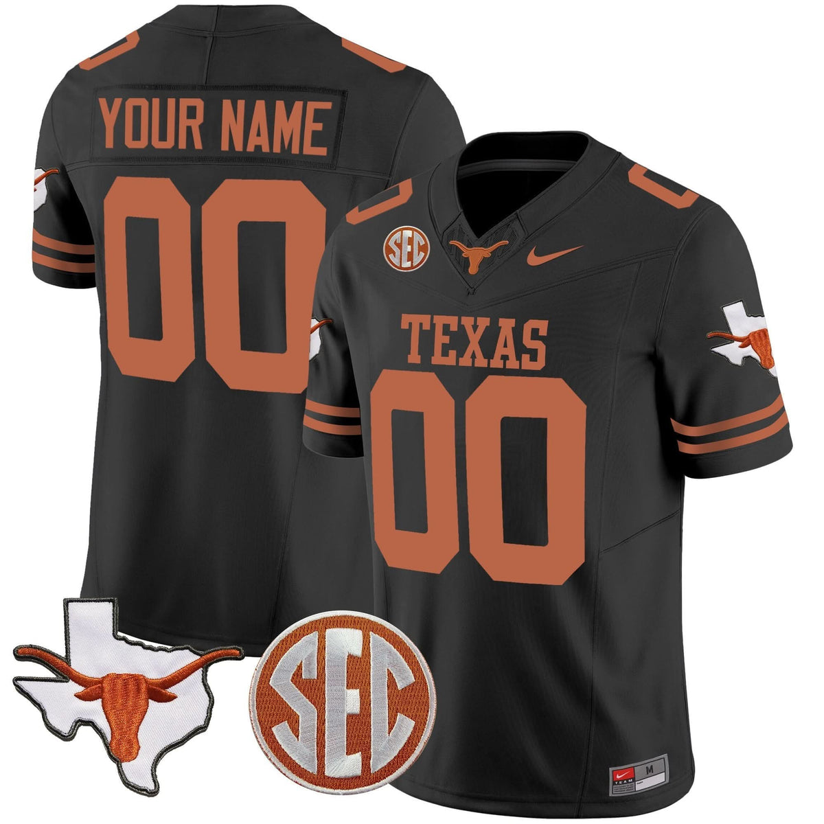 TL State Map & SEC Patch Vapor Custom Jersey V2