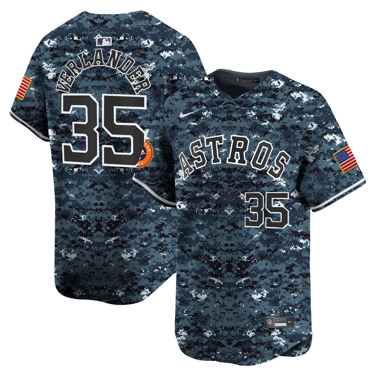 Men's Houston Astros USMC Alternate Vapor Premier Limited Jersey - All Stitched